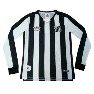 Maglia Santos Away ML 2019 2020 Nero Bianco