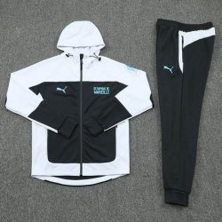 Felpa Cappuccio Marseille 2021 2022 Bianco Nero