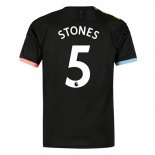 Maglia Manchester City NO.5 Stones Away 2019 2020 Nero