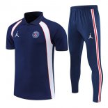 Polo Paris Saint Germain Set Completo 2022 2023 Blu Navy