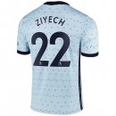 Maglia Chelsea NO.22 Ziyech Away 2020 2021 Blu