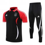 Polo Ajax Set Completo 2022 2023 Nero Rosso
