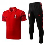 Polo AC Milan Set Completo 2022 2023 Rosso