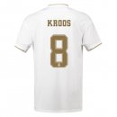 Maglia Real Madrid NO.8 Kroos Home 2019 2020 Bianco Maglia Real Madrid NO.8 Kroos Home 2019 2020 Bianco
