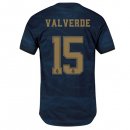 Maglia Real Madrid NO.15 Valverde Away 2019 2020 Blu