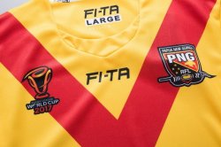 Thailandia Maglia Papúa Nueva Guinea RLWC Home 2017 2018 Giallo Thailandia Maglia Papúa Nueva Guinea RLWC Home 2017 2018 Giallo
