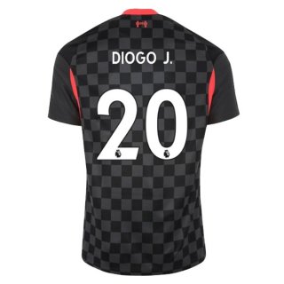 Maglia Liverpool NO.20 Diogo Jota Terza 2020 2021 Nero