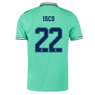 Maglia Real Madrid NO.22 Isco Terza 2019 2020 Verde