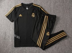Maglia di Formazione Real Madrid Set Completo 2019 2020 Nero Giallo