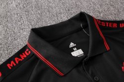 Polo Set Completo Manchester United 2019 2020 Nero Rosso Polo Set Completo Manchester United 2019 2020 Nero Rosso
