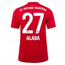 Maglia Bayern Munich NO.27 Alaba Home 2019 2020 Rosso Maglia Bayern Munich NO.27 Alaba Home 2019 2020 Rosso
