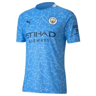 Thailandia Maglia Manchester City Home 2020 2021 Blu