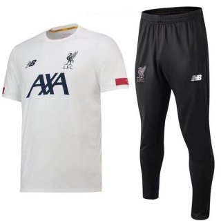 Maglia di Formazione Liverpool Set Completo 2019 2020 Bianco Nero
