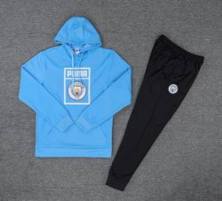 Felpa Manchester City 2019 2020 Blu Luce Nero