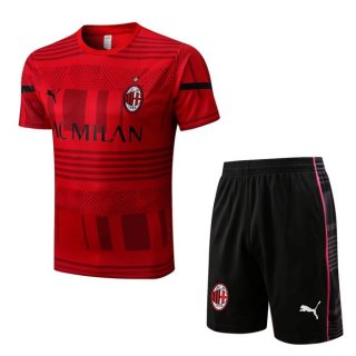 Maglia Formazione AC Milan Set Completo 2022 2023 Rosso