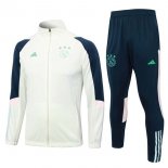 Giacca Ajax 2023 2024 Bianco Blu Giacca Ajax 2023 2024 Bianco Blu