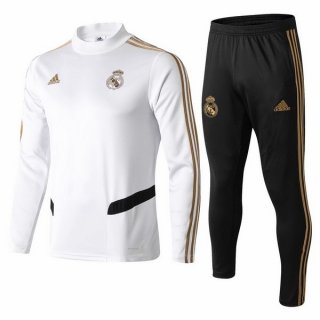 Felpa Bambino Real Madrid 2019 2020 Bianco Nero Giallo