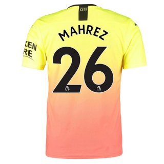 Maglia Manchester City NO.26 Mahrez Terza 2019 2020 Arancione