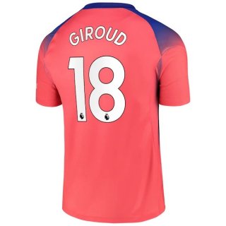 Maglia Chelsea NO.18 Giroud Terza 2020 2021 Arancione
