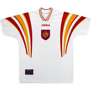 Thailandia Maglia Spagna Replica Tercera Retro 1996 Bianco