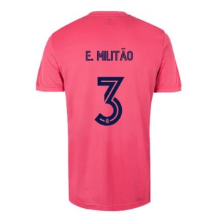 Maglia Real Madrid Away NO.3 E. Militão 2020 2021 Rosa