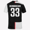 Maglia Juventus NO.33 Bernaroeschi Home 2019 2020 Bianco Nero Maglia Juventus NO.33 Bernaroeschi Home 2019 2020 Bianco Nero