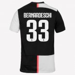 Maglia Juventus NO.33 Bernaroeschi Home 2019 2020 Bianco Nero Maglia Juventus NO.33 Bernaroeschi Home 2019 2020 Bianco Nero
