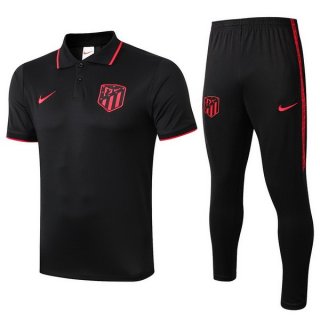 Polo Atlético Madrid Set Completo 2019 2020 Nero