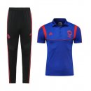 Polo Set Completo Manchester United 2019 2020 Blu Rosso
