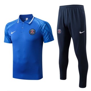 Polo PSG Set Completo 2022 2023 Blu