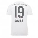 Maglia Bayern Munich NO.19 Davies Away 2019 2020 Bianco Maglia Bayern Munich NO.19 Davies Away 2019 2020 Bianco