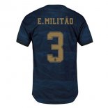 Maglia Real Madrid NO.3 E.Militão Away 2019 2020 Blu