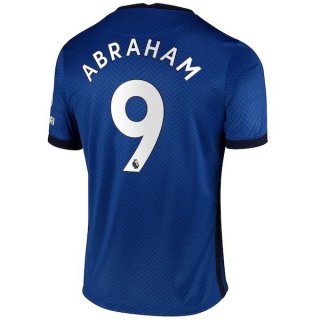 Maglia Chelsea NO.9 Abraham Home 2020 2021 Blu