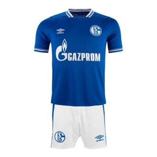 Maglia Schalke 04 Home Bambino 2021 2022 Blu