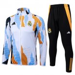 Giacca Real Madrid 2025 2026 Bianco Blu Giacca Real Madrid 2025 2026 Bianco Blu