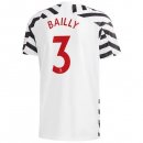 Maglia Manchester United NO.3 Bailly Terza 2020 2021 Bianco Maglia Manchester United NO.3 Bailly Terza 2020 2021 Bianco