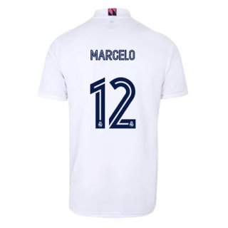 Maglia Real Madrid Home NO.12 Marcelo 2020 2021 Bianco