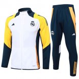 Giacca Real Madrid 2024 2025 Bianco Giallo 3