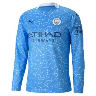 Thailandia Maglia Manchester City Home Ml 2020 2021 Blu