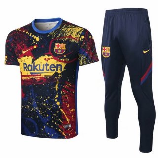 Maglia di Formazione Barcellona Set Completo 2020 2021 Giallo