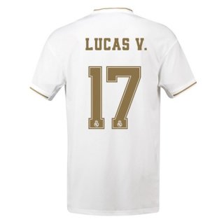 Maglia Real Madrid NO.17 Lucas V. Home 2019 2020 Bianco