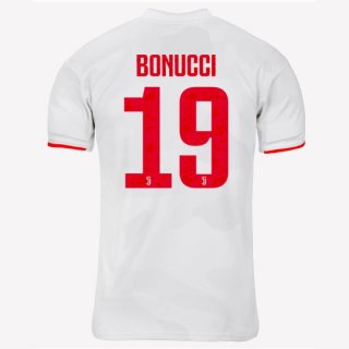 Maglia Juventus NO.19 Bonucci Away 2019 2020 Grigio Bianco