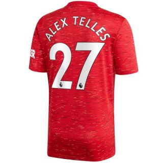 Maglia Manchester United NO.27 Alex Telles Home 2020 2021 Rosso