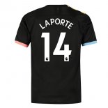 Maglia Manchester City NO.14 Laporte Away 2019 2020 Nero