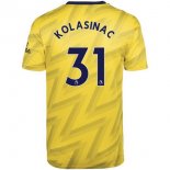 Maglia Arsenal NO.31 Kolasinac Away 2019 2020 Giallo Maglia Arsenal NO.31 Kolasinac Away 2019 2020 Giallo