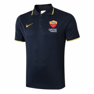 Polo AS Roma 2019 2020 Nero Giallo
