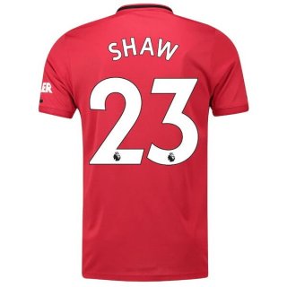 Maglia Manchester United NO.23 Shaw Home 2019 2020 Rosso